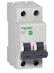Disjuntor Easy9 2P 50A 3kA 400V CA curva C - Schneider