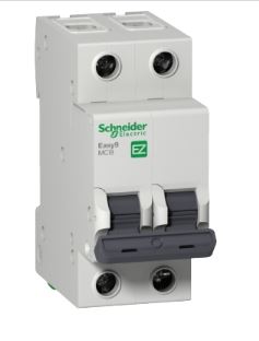 Disjuntor Easy9 2P 10A 3kA 400V CA curva C - Schneider