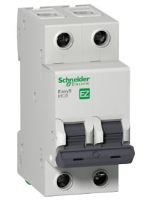 Disjuntor Easy9 2P 16A 3kA 400V CA curva C Schneider