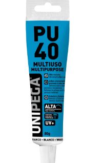 Cola Selante Pu40 Multiuso Branco Bisnaga 50ml/80g - Unipega