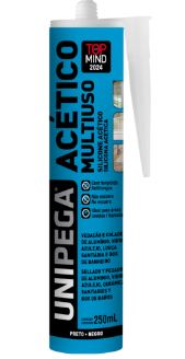 Silicone Acético Multiuso Preto 250ml - Unipega