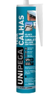 Selante Veda Calhas com Fungicida Alumínio 280ml - Unipega