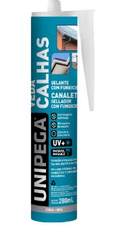 Selante Veda Calha com Fungicida Cinza  280ml - Unipega