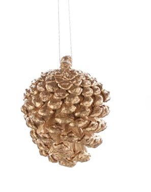 Pinha Decorativa Ouro 10cm Com 8un - Cromus
