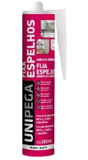 Adesivo Fixa Espelho Branco 280ml - Unipega