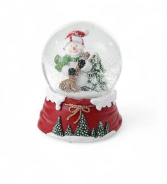 Globo De Agua Boneco de Neve Natalino Clororido 14,5cm - Cromus