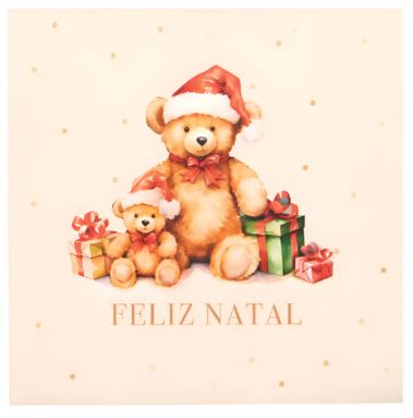 Guardanapo De Papel Natalino Urso - 33cm 20Un - Cromus