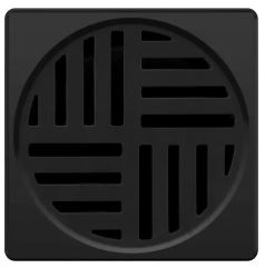 Grelha Anti-Inseto Quadrada 10x10cm Black - Egaplast