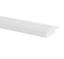 Perfil Embutir Alumínio 24x7mm Com Mola 2 Metros Branco Fosco - Blumenau