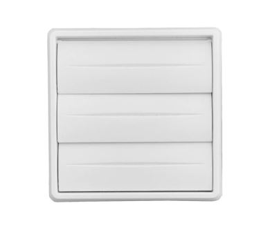 Grade De Ventilação Plástica Com Aletas 150mm Branca - Itc