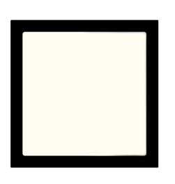 Painel de Embutir Quadrado 24W 4000K Bivolt Preto - Bronzearte