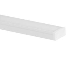 Perfil Sobrepor Alumínio 17x7mm 2 Metros Branco Fosco - Blumenau