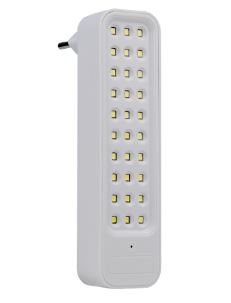 Luminária de Emergência 30 LEDs com Plug 1W 50/100lm Bivolt - Blumenau