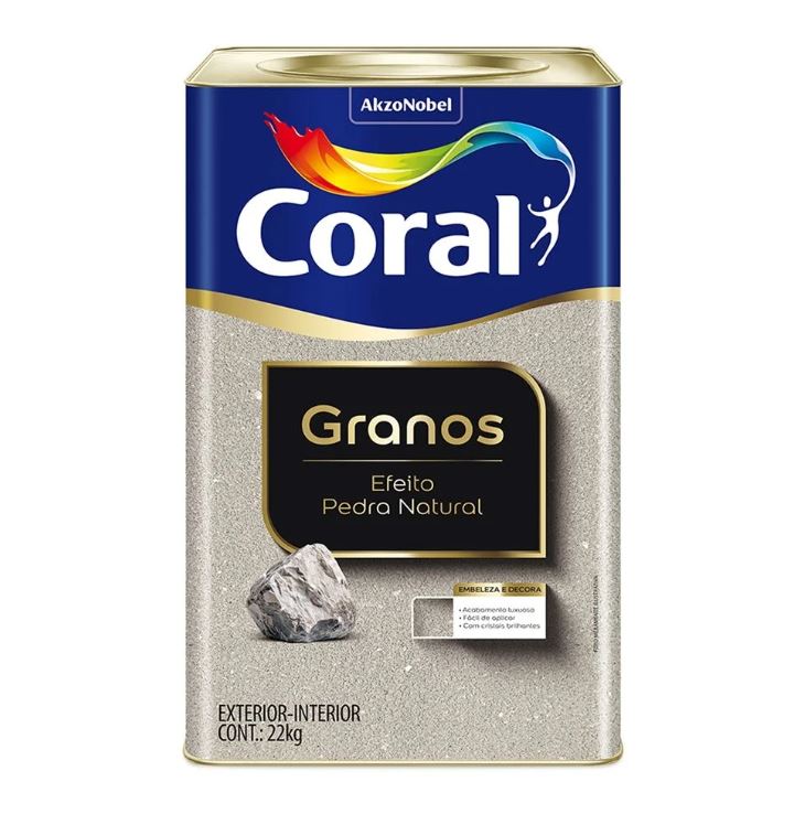 Textura Rústica Granos 22kg Branco Coral