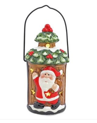 Lamparina Com Noel Led Colorido 14cm - Cromus