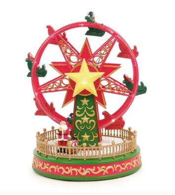Cenario Roda Gigante Com Som E Movimento Colorido 23cm - Cromus