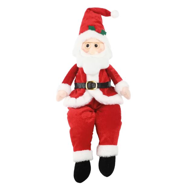 Papai Noel Sentado Vermelho e Branco 40cm - Cromus