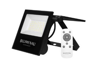 Refletor Led Play Solar 30W Alumínio IP65 6500K Preto - Blumenau