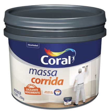 Massa Corrida Branca 20kg - Coral