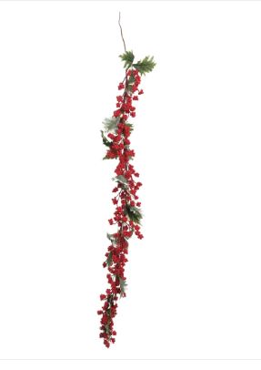 Galhos Decorativos Longo Azevinho Vermelho 1,15cm - Cromus