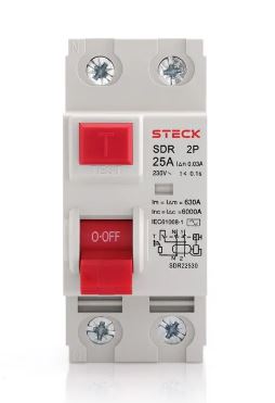 Interruptor Diferencial Residual 2P 40A 30MA Tipo A - Steck