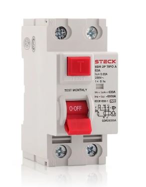 Interruptor Diferencial 2P 63A 30Ma Tipo A -  Steck