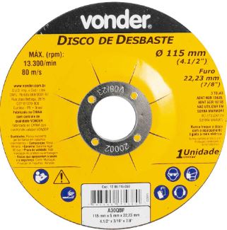 Disco De Desbaste 115mmx50mmx22,23mm  DBV - Vonder