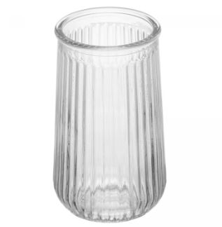 Vaso Reflexos 8,5cm x 8,5cm x 15cm Vidro - Lyor