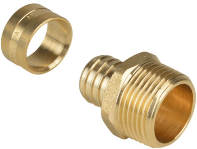 Conector Macho para Água DN32x1” Metálico PEX - Amanco