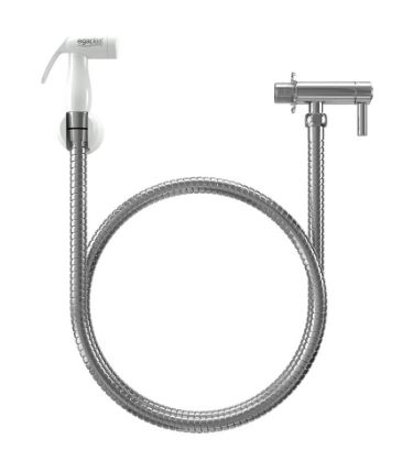 Ducha Higienica Flexivel Metal Com Regador Abs Cromado - Egaplast