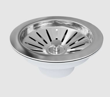 Valvula Para Pia Americana Aço Inox 3.1/2  - Egaplast