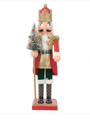 Soldado De Chumbo Decorativo Com Cajado Vermelho Cromus