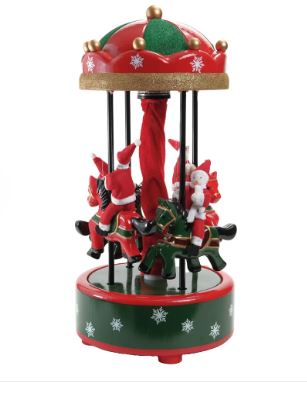 Cenario Carrosel Com Som E Led Colorido 60cm Cromus