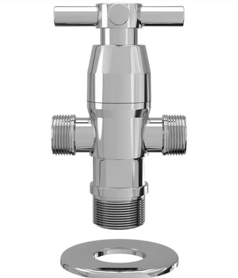 Registro Com Derivação 1/4 Abs Cromado Egaplast