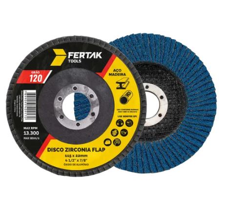 Disco Flap Zirconia 115mm G120 Fertak