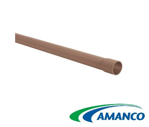 Tubo Soldável Em Pvc 25mm 6 metros Marrom -  Amanco