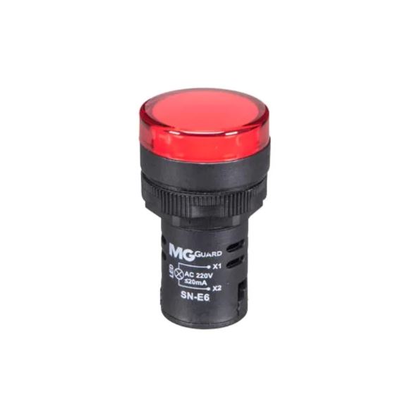 Sinaleiro Monobloco SN-E6 220VCA Vermelho - Margirius