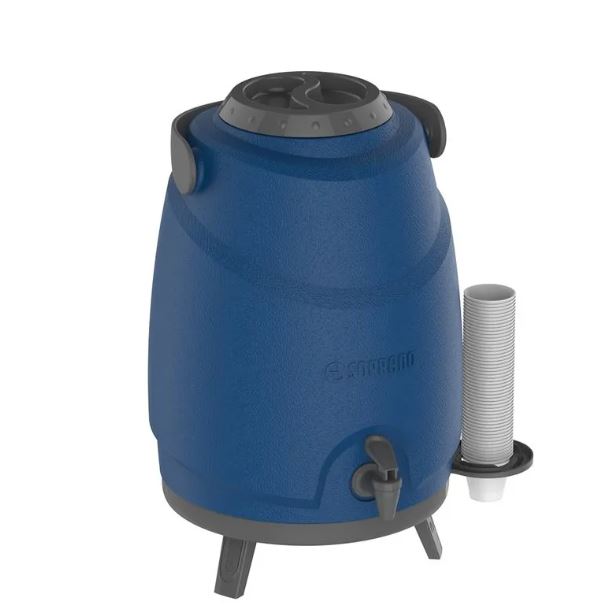 Botijão Isotérmico Aspen Com Torneira 9 Litros Azul  - Soprano