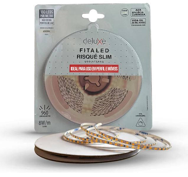 Fita Led Risque Slim 8w 12v 6500k5 Metros Avant