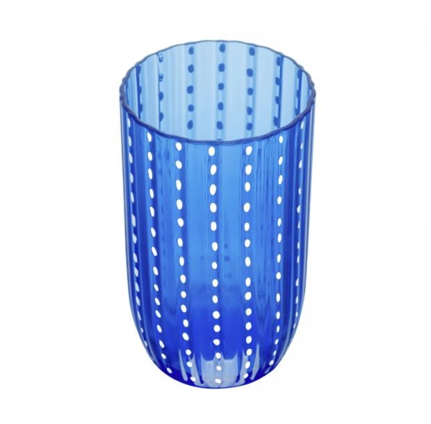 Copo Alto de Acrílico Orquídea Azul 450ml - Wolff