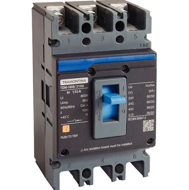 Caixa Moldada TDM 160S 3150 3P 150A 50 kA -Tramontina