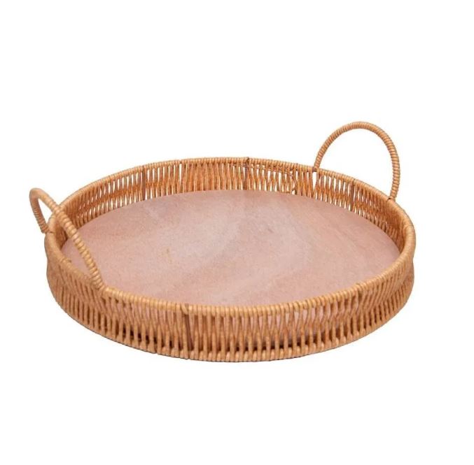 Bandeja Kali Redonda Com Alça 25Cm - Lyor