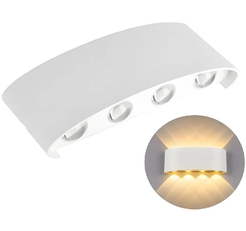 Arandela Led ALM-103 8W 3000K 4F Branco Nitrolux