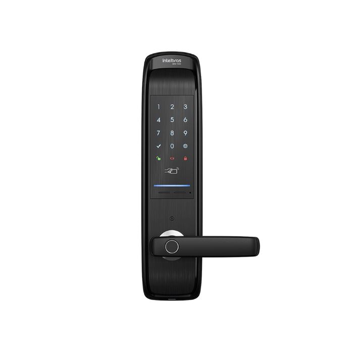 Fechadura Inteligente de Embutir com Senha e Biometria MFV7000 - Intelbras