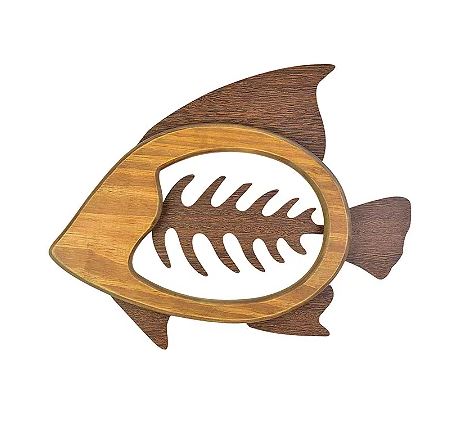 Quadro Espinha de Peixe Marrom Médio - The Home