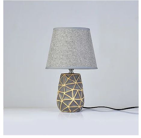 Abajur Geometrico Cinza Medio YS-93 A - The Home
