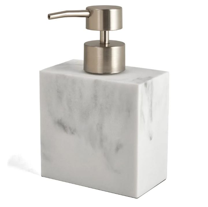 Porta Sabonete Liquido em Poliresina Branco Mart