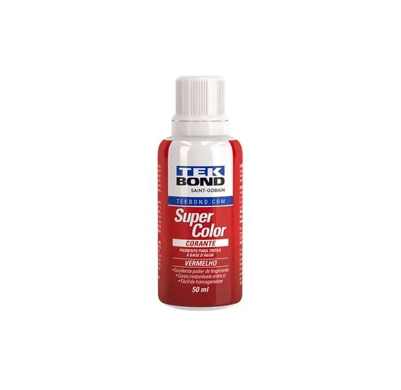 Corante Liquido Vermelho 50ml Teckbond