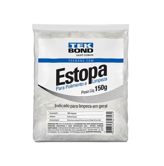 Estopa Para Polimento E Limpeza 150g Tekbond