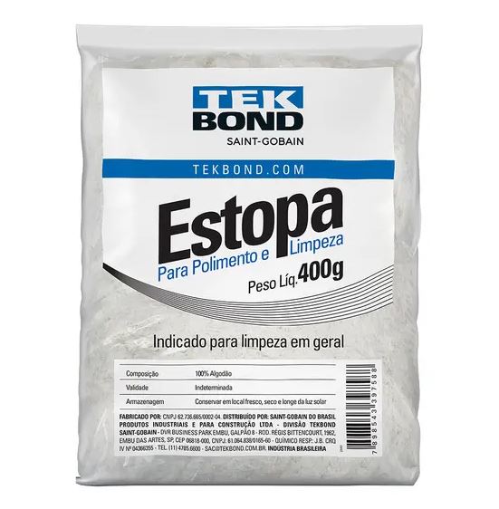 Estopa Para Polimento E Limpeza 400g Tekbond